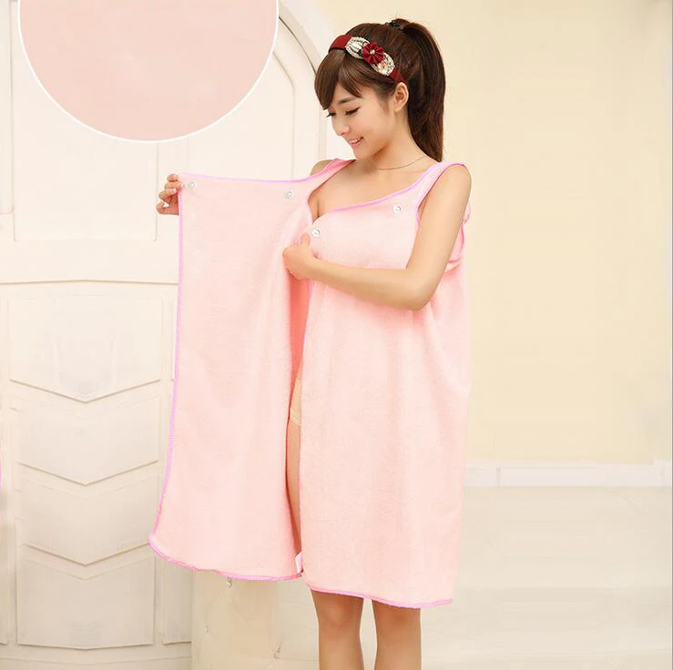 Женщины Ванна Towel Переносной Микрофибры Ткань Beach Towel Роза Красная Мягкая Wrap Юбка Полотенца Супер Абсорбент Домашний Текстиль Горячей Продажи - Цвет: Розовый