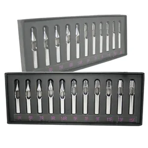 Набор наконечников из нержавеющей стали для татуировок, 11 шт.