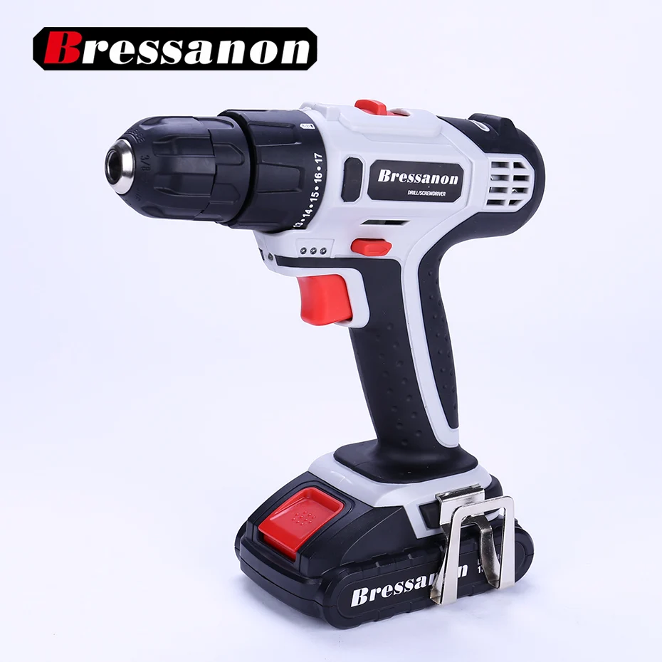 Bressanon 18 V 1300 mah литий ионная батарея с двойной скоростью DC электрическая дрель