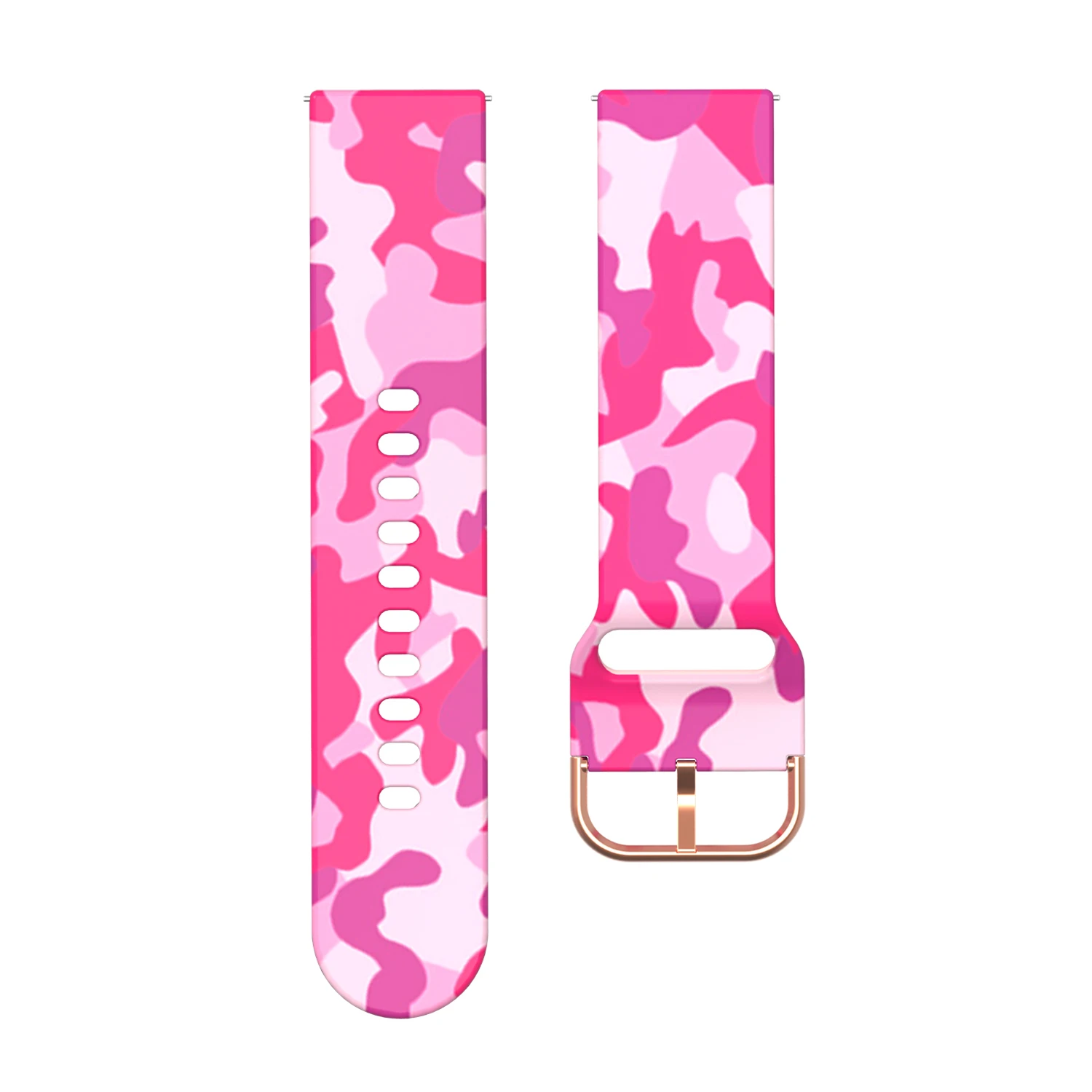 Camo pink Камуфляжный силиконовый ремешок для часов Ремешок для Garmin Forerunner 645 музыка 245 245 м Смарт часы замена Браслет 20 мм ремешок - Цвет ремешка: Camo pink