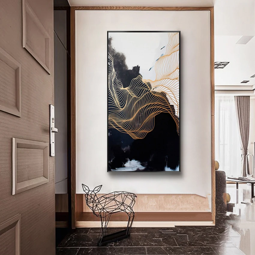 Современная Абстрактная Картина на холсте, картина в стиле Арт Деко HD, Настенная картина, домашний декор, картины для гостиной