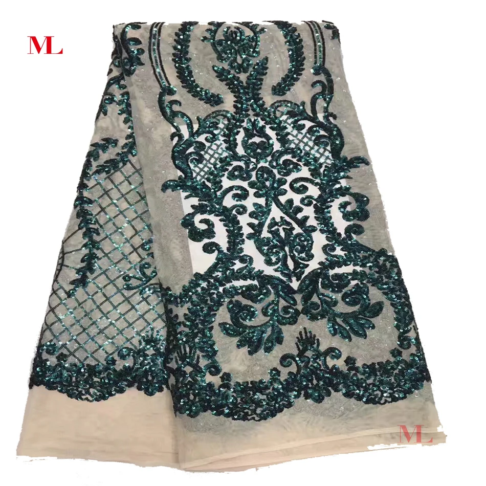 ML высокое качество белая кружевная свадебная платье Тюлевое кружево с пайетками