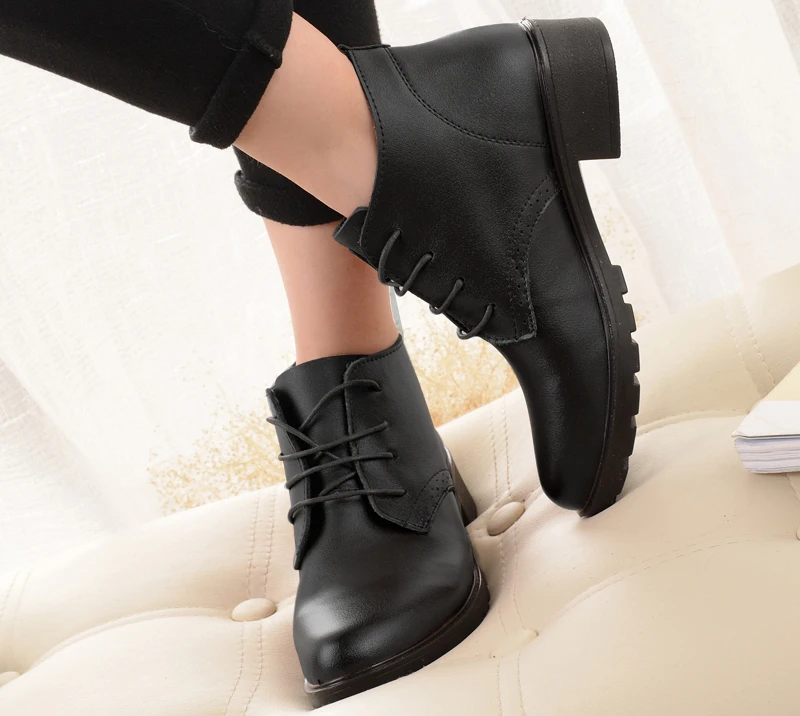 JUNFENGNIAO/Женская обувь; Туфли-оксфорды на шнуровке; обувь на платформе; zapatos Hombre chaussure homme; криперы; женские туфли на плоской подошве;. DNF6251
