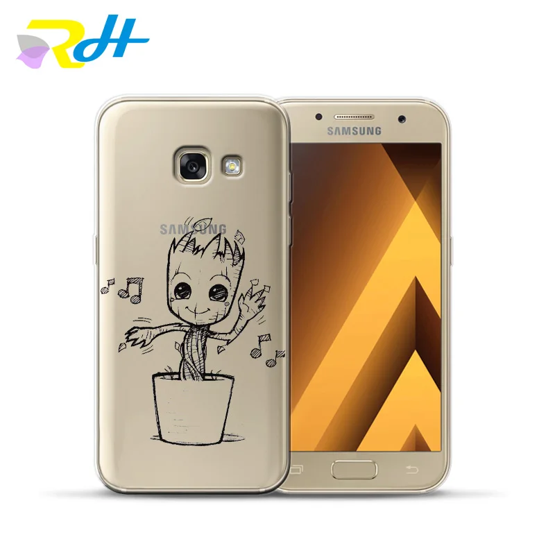 Мягкий чехол из ТПУ для Samsung Galaxy A7 2018 Etui с милым животным A10 20 30 40 50 70 A6 A8 Plus |