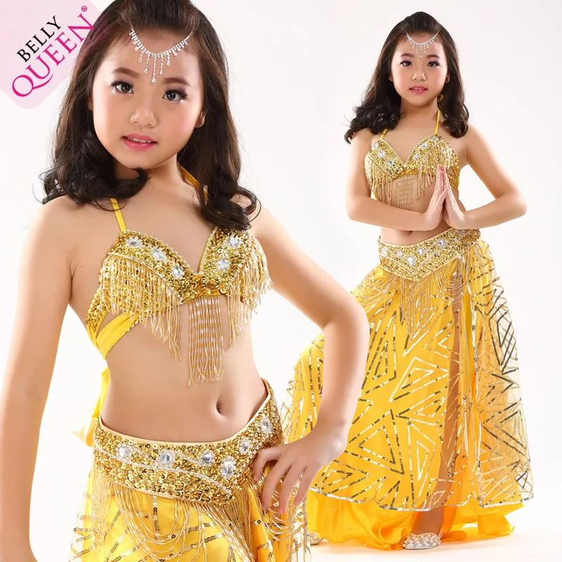Женский костюм для танца живота комплект из 3 предметов топ с бахромой пояс и юбка