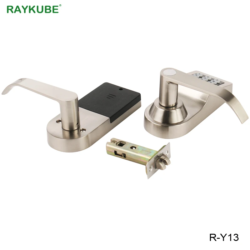 RAYKUBE цифровой электронный дверной замок с RFID пароль клавиатуры дистанционное