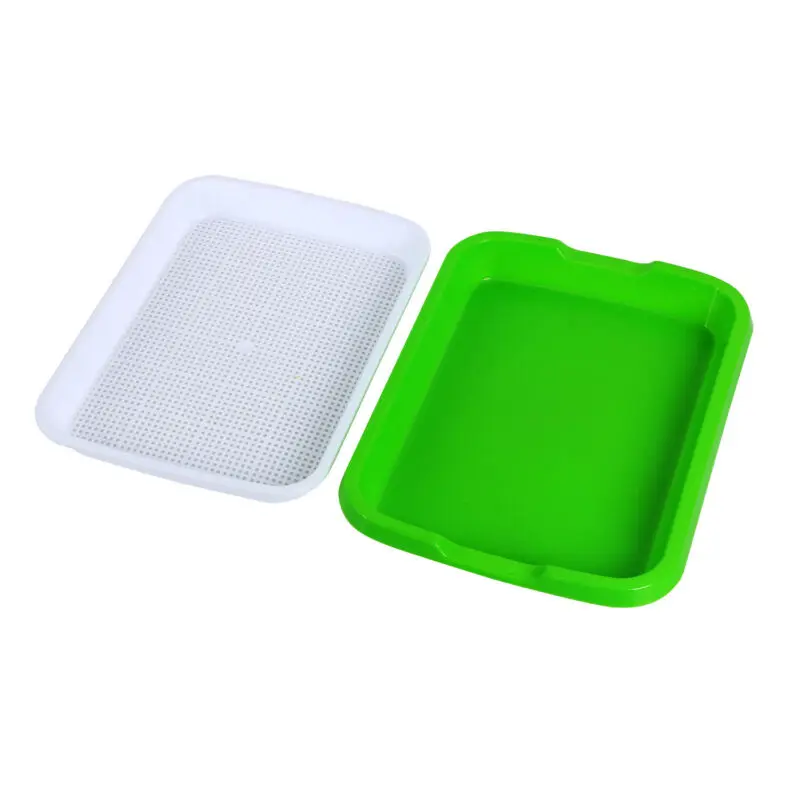 10pcs Seed Sprouter Tray Plastic Soil Free Capacity Wheat Grass Gardening Germinator Grow Box | Дом и сад
