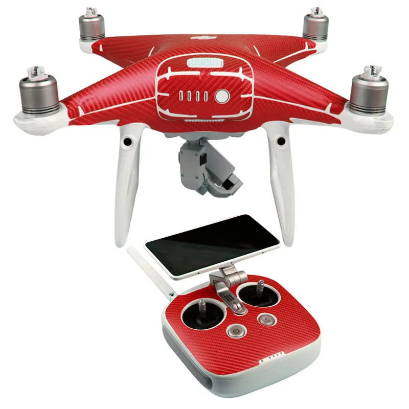 Наклейки из углеродного волокна для DJI Phantom 4 PRO и + Корпус дрона фотоаппарата с