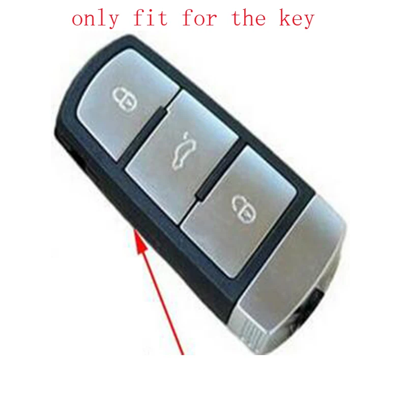 ZAD 3 Buttons silicone car Key Shell Case Cover colorful case Fit For Magotan Passat B6/B7/CC Remote Smart Fob accessory | Автомобили и