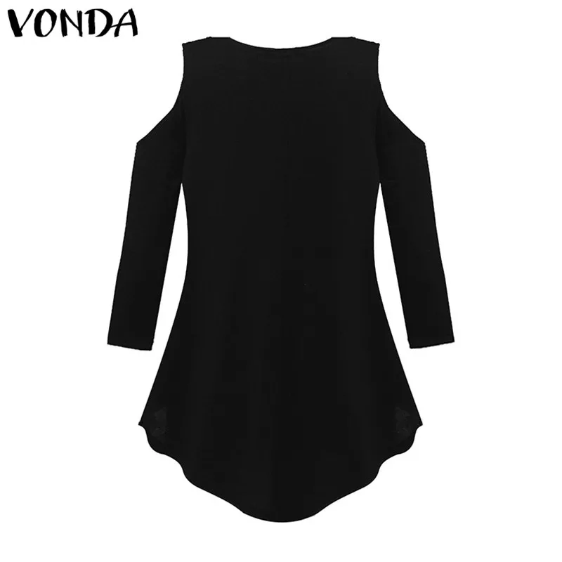 VONDA Одежда для беременных женские блузы для беременных Свободная рубашка элегантные 3/4 рукава однотонные Топы Асимметричные пуловеры