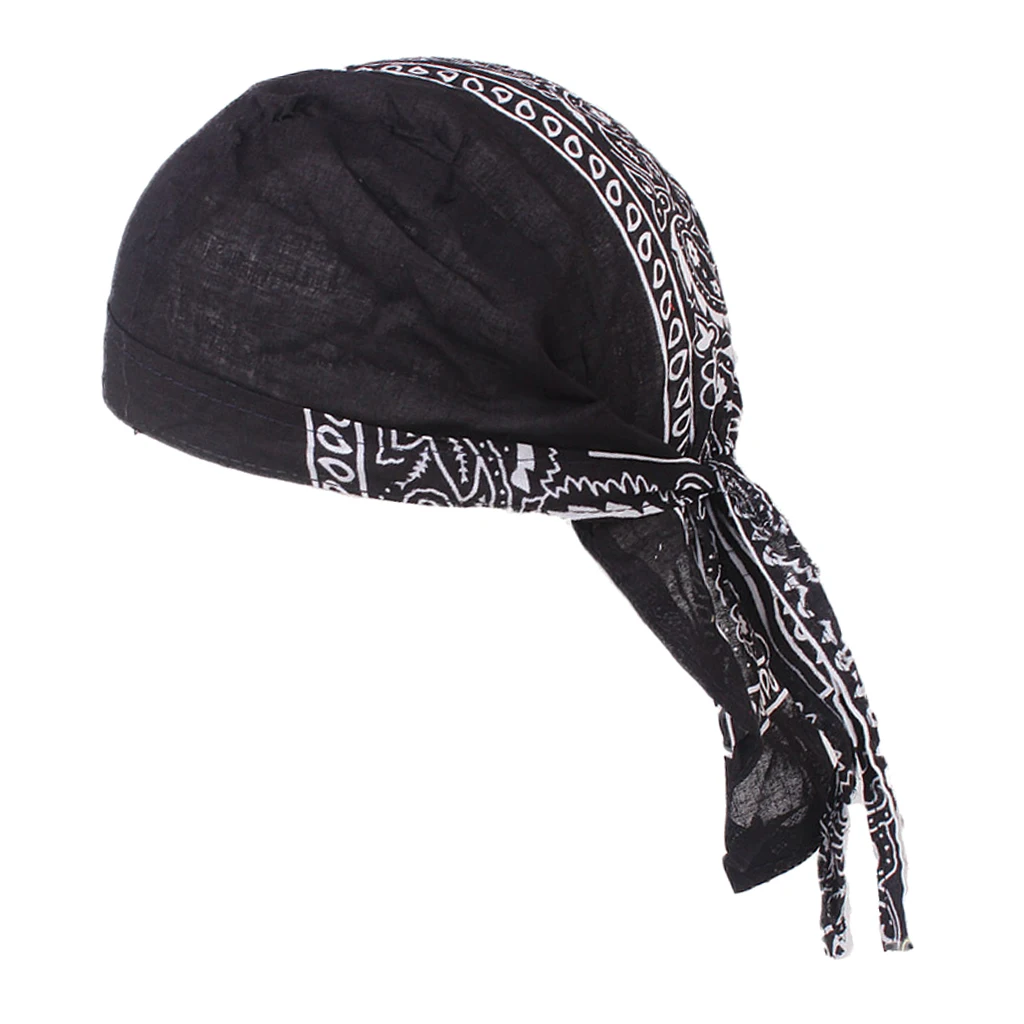 Мужская и женская шапка Durag тюрбан дышащая волнистая мусульманский для спорта на