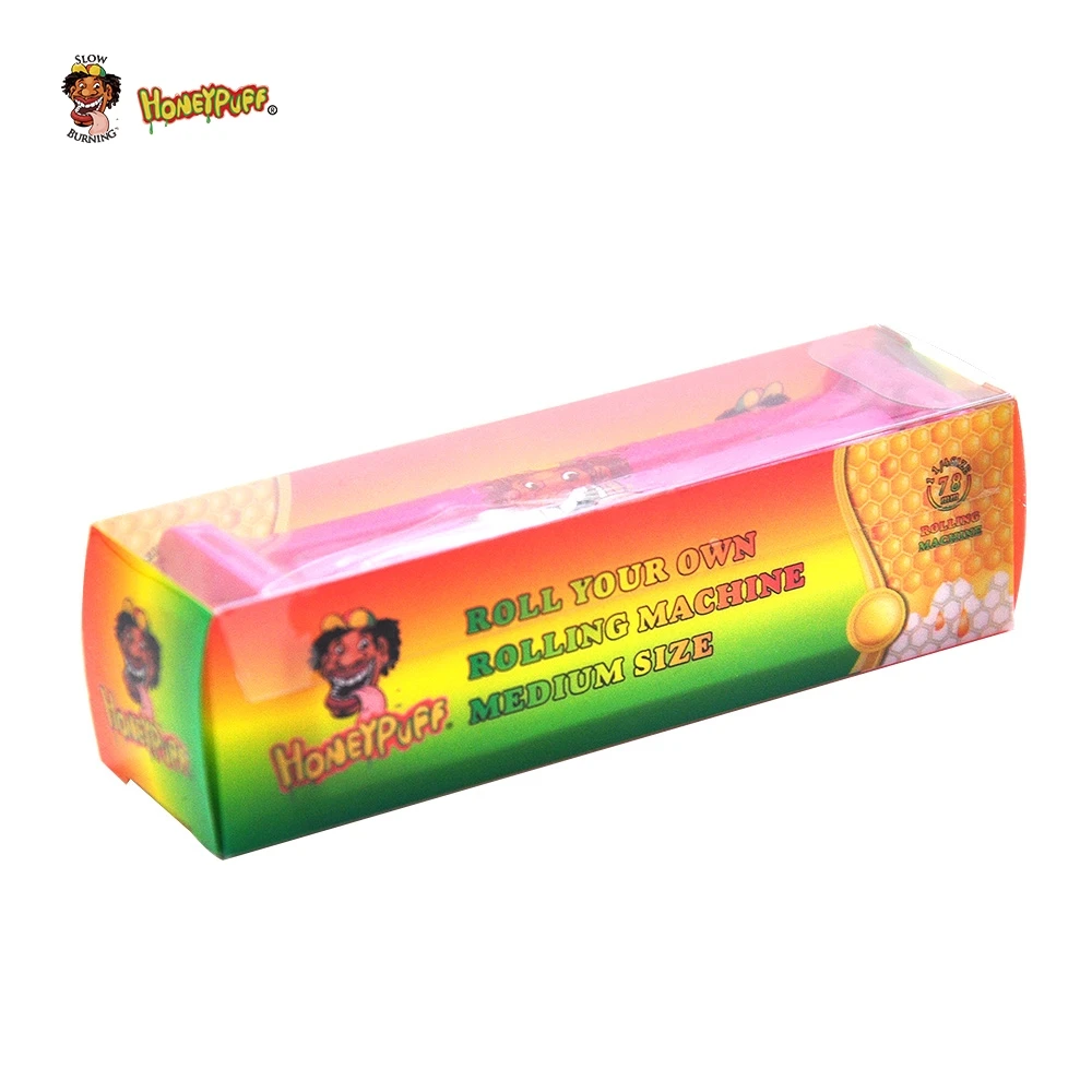 HONEYPUFF 12 шт. пластиковые сигареты прокатки машина подходит 78 мм бумага руководство