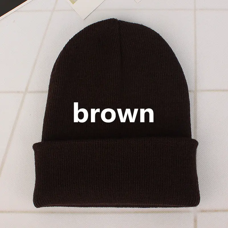 DIY design Accepts One Winter Beanie 24 Colors Hats Printing Your Own Logo Customized Fashion Warm Cap Unisex Elasticity Knit