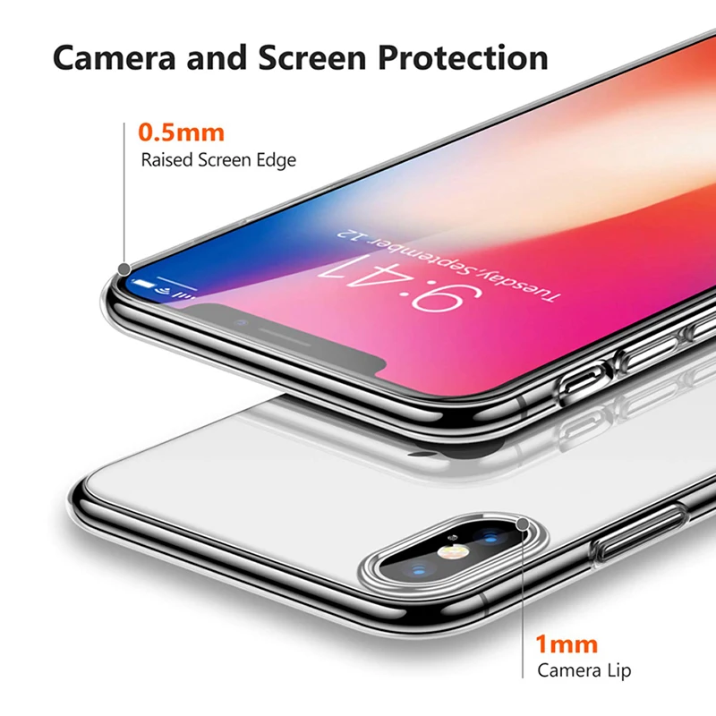 Чехол для iPhone X XS 8 7 6 s Plus Capinhas ультра тонкий мягкий из полиуретана силиконовый