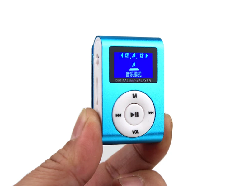 DAONO автомобильный мини USB Клип ЖК-экран MP3 музыкальный плеер Поддержка MP3-плеер USB спортивный металлический музыкальный плеер