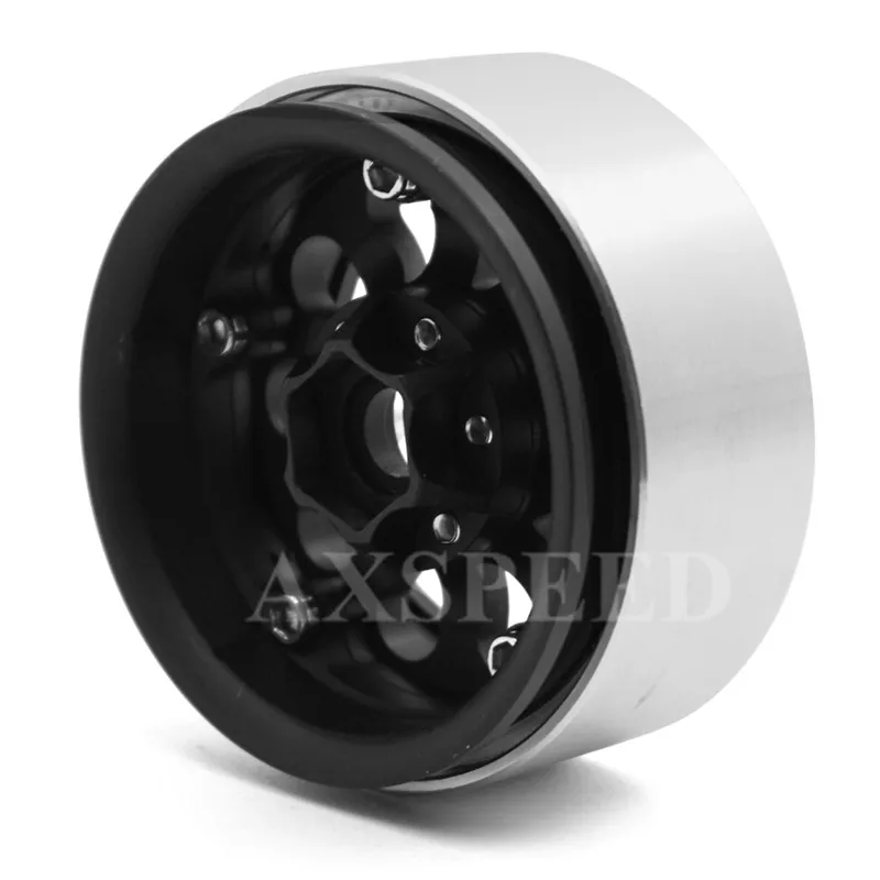 4 шт. 1/10 RC Rock Crawler CNC сплав 1 9 дюйма Beadlock колесный обод для SCX10 CC01 F350 D90 Car Truck|1/10 rc|beadlock