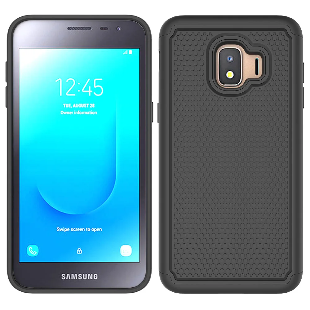 Двухслойный Гибридный бронированный чехол для Samsung Galaxy J2 Core противоударный