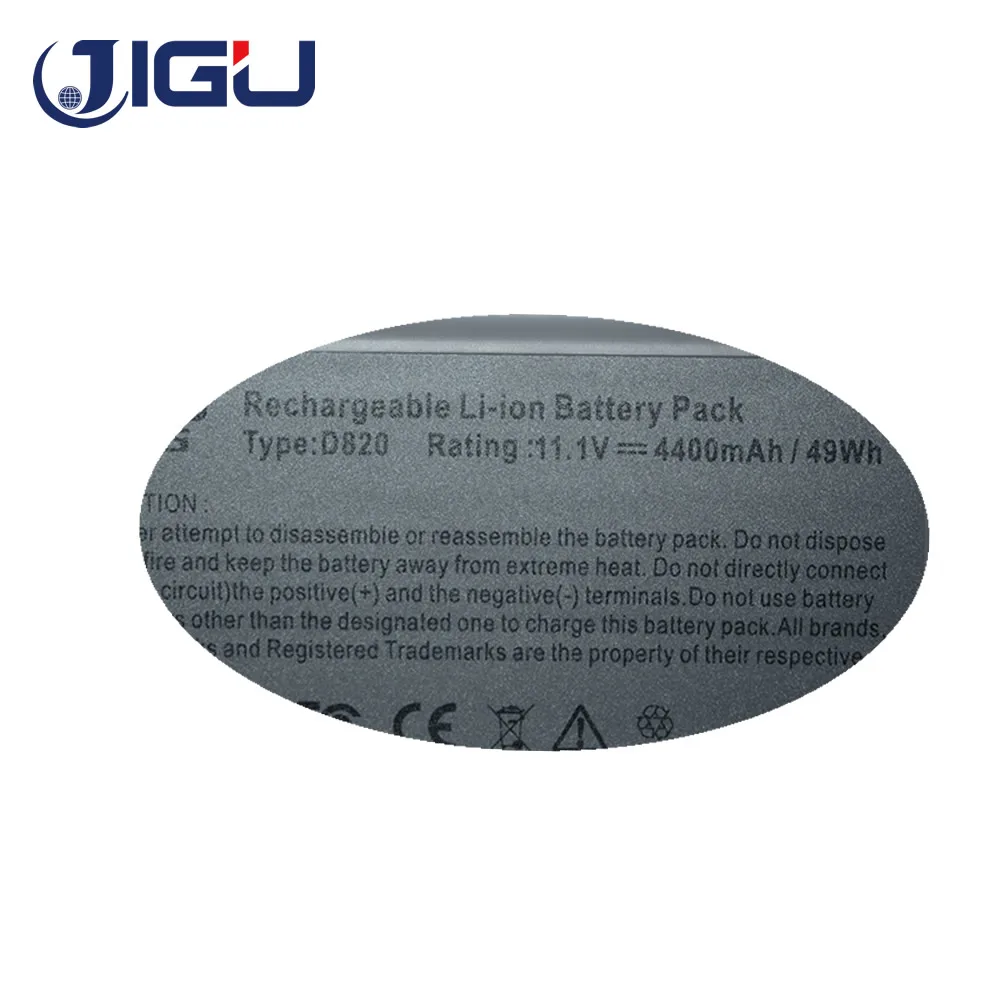 JIGU Аккумулятор для ноутбука Dell Latitude D531 D531N D820 D830 310-9122 312-0393 312-0401 312-0402 312-0538 451-10308