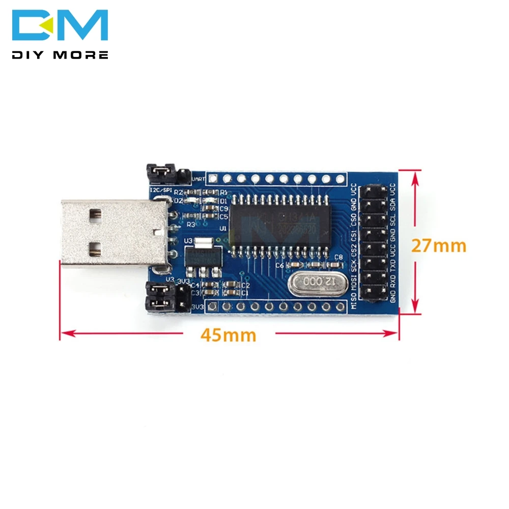 CH341A программист USB к UART IIC SPI IEC конвертер параллельный порт конвертер бортовой рабочий индикатор ламповый модуль