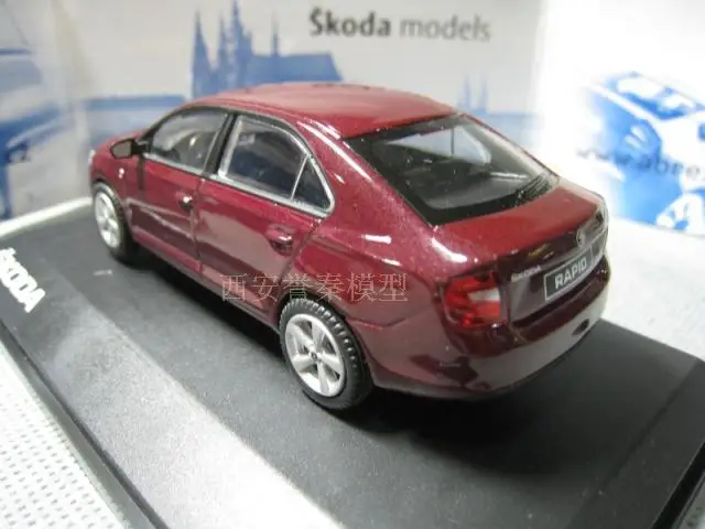 ABREX 1/43 масштабная модель автомобиля игрушки SKODA RAPLD литья под давлением металлическая модель автомобиля игрушка для коллекции, подарок, дети