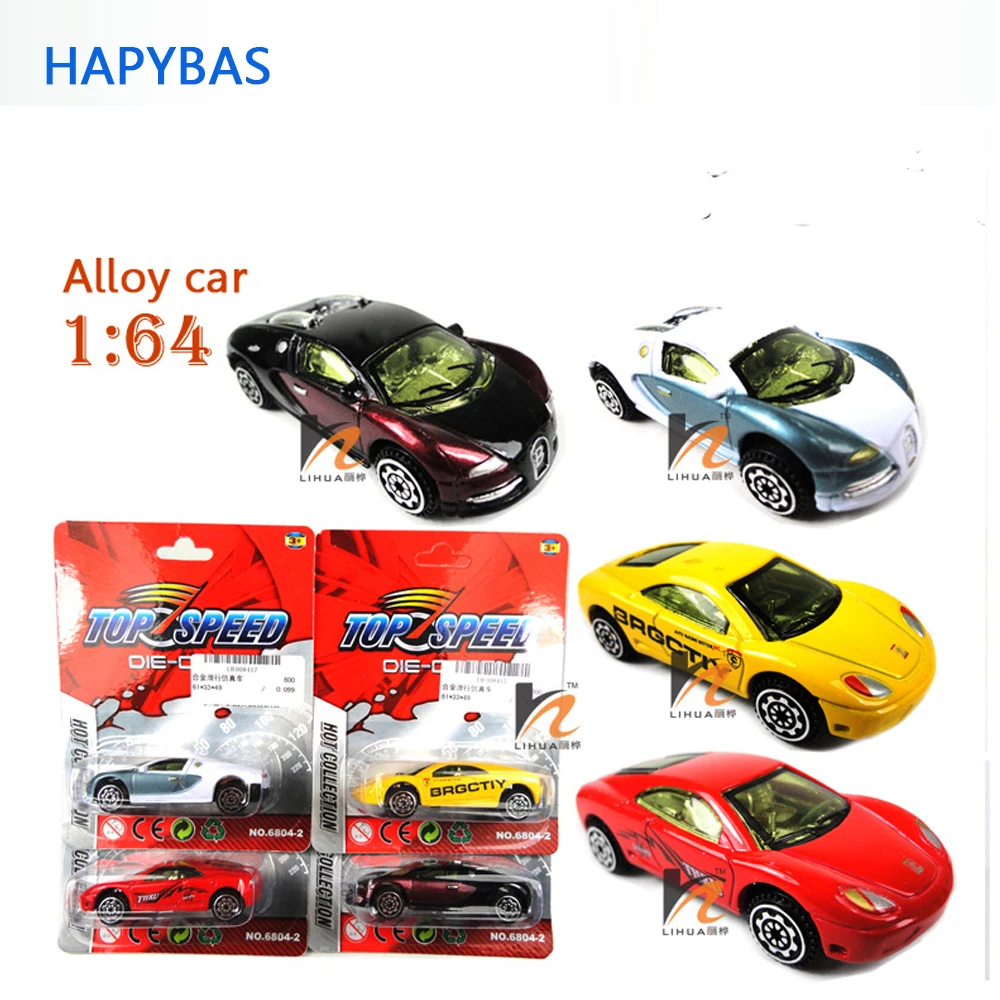 Классические игрушки! Спортивный автомобиль 1: 64 сплав Игрушечная модель автомобиля, раздвижной автомобиль случайный смешанный для ребенка Хэллоуин Рождество подарок на день рождения