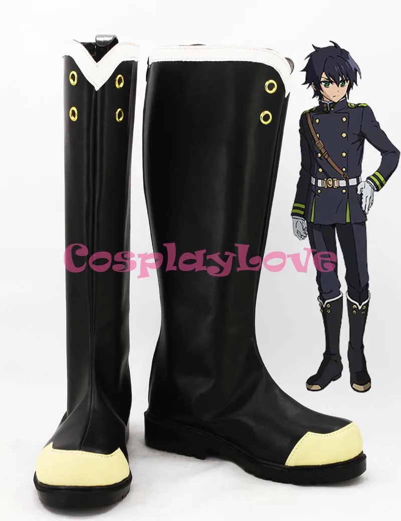 Сделанные на заказ Японские Аниме Owari no Seraph of the end сапоги для косплея Yuichiru Hyakuya Shinoa