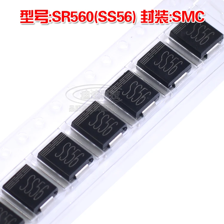 Новый SR560 SMC Silkscreen SS56 выпрямительный диод Шоттки 5A 60 в DO 214AB SMD|smd diode schottky|smd schottky