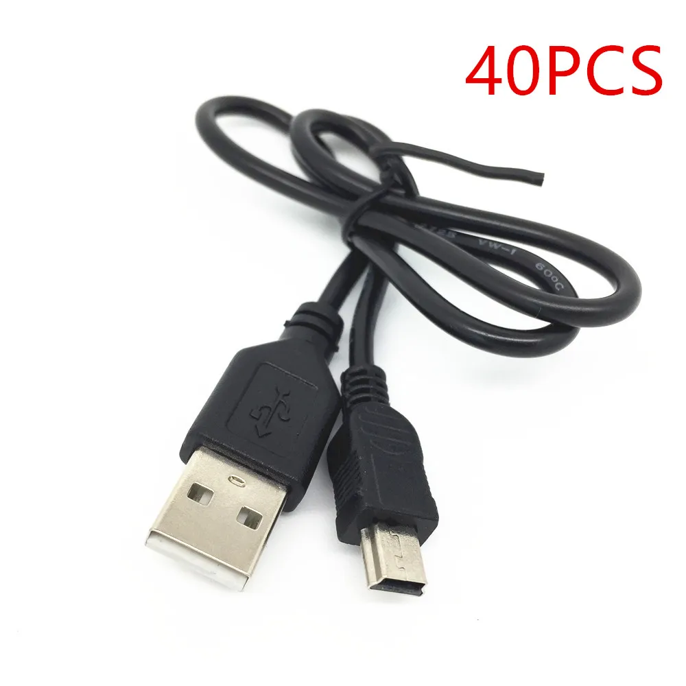 10/20/30/40/50/100 шт. лучший черный USB 2 0 A штекер на Mini 5 Pin B кабель для зарядки и передачи