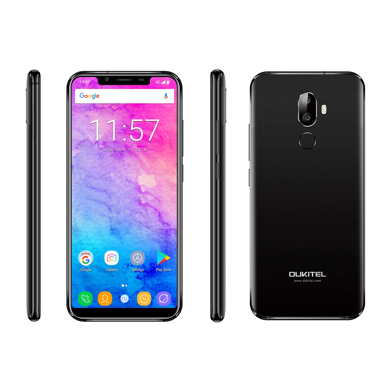 Oukitel U18 отпечатков пальцев + Face ID Восьмиядерный телефона 5 85 ''HD 21:9 Экран 13MP 16MP 5MP