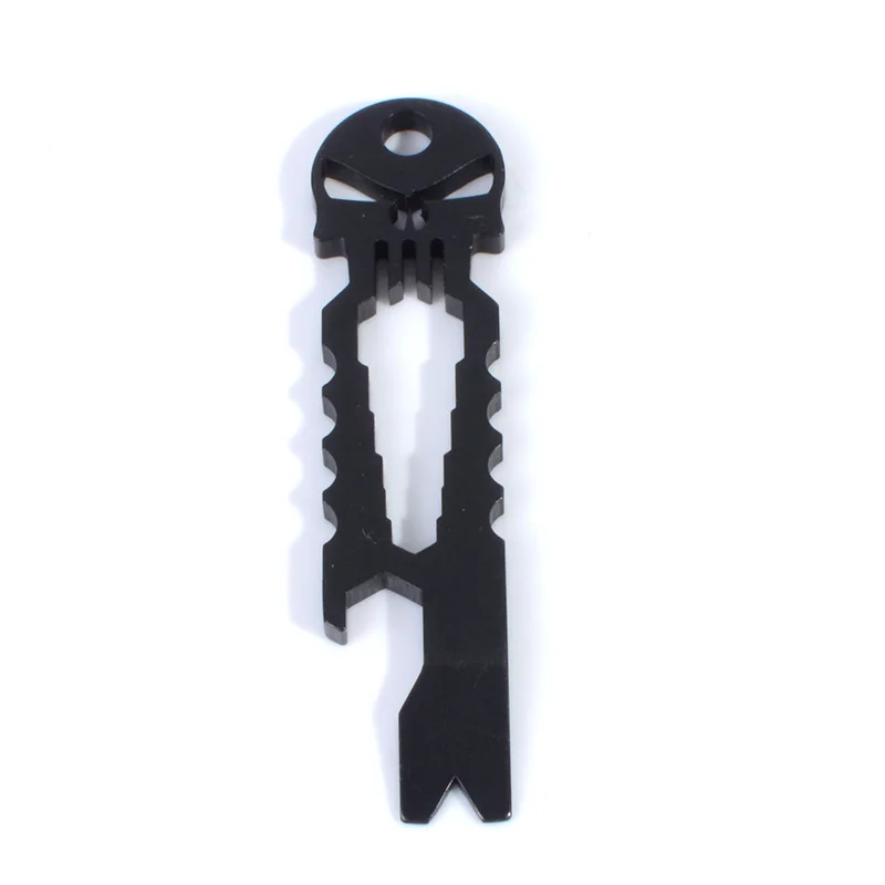 Punisher Skull Stainless Steel Pocket Multitools Gadget EDC Key Ring Chain Bottle Opener Wrench Screwdriver Survival Tool | Спорт и