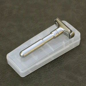 Портативный контейнер для хранения, держатель, универсальный тип, безопасная бритва из сплава для мужчин, регулируемая, закрывающая бритва, Классическая бритва