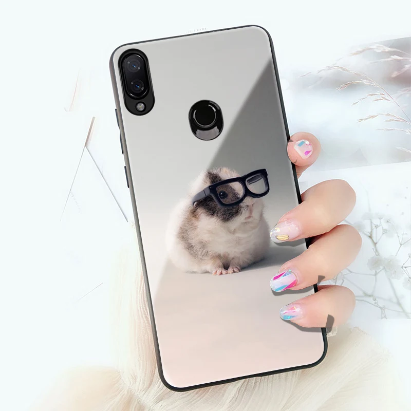 Redmi Note 7 Pro чехол Mofi для Xiaomi Чехол стекло Жесткий Mi A2 6X Mi8 Lite Mi9 кошка собака милый |