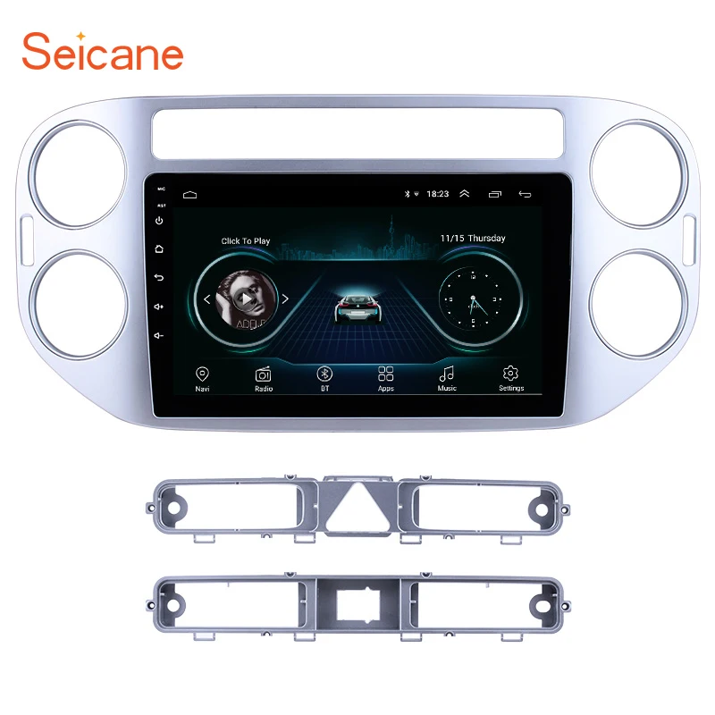 Автомагнитола Seicane мультимедийный проигрыватель 9 дюймов на Android 8 1 с GPS Navi wi fi