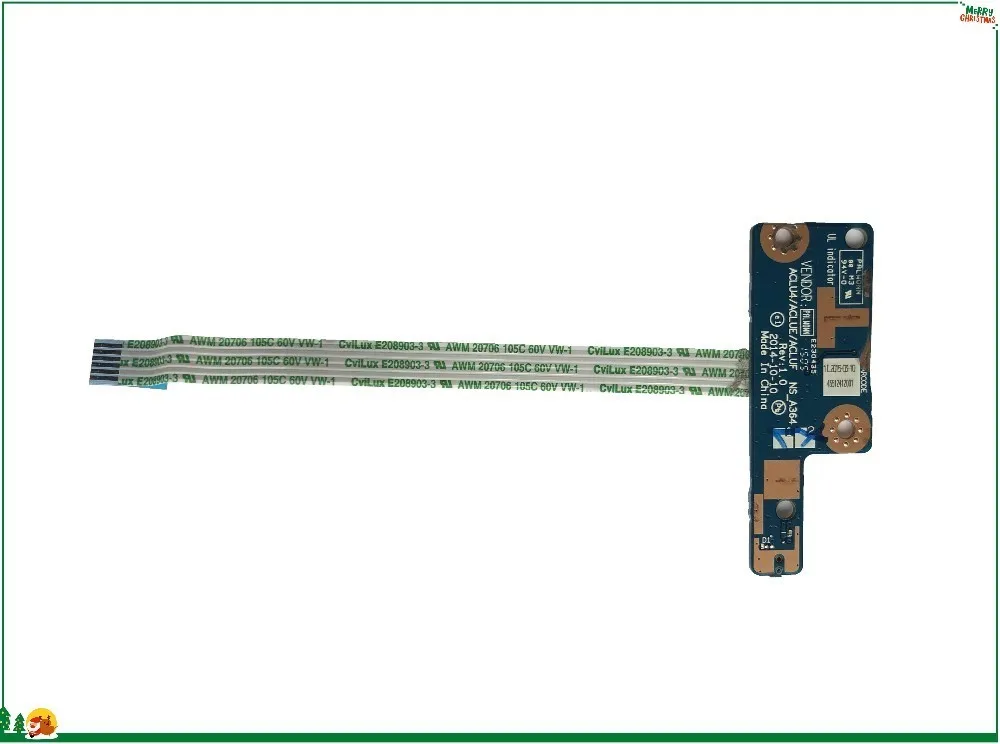 Плата кнопки питания для ноутбука с кабелем NBX00019V00 Lenovo G50-30 G50-45 G50-70 NS_A364 Power ffc 100%