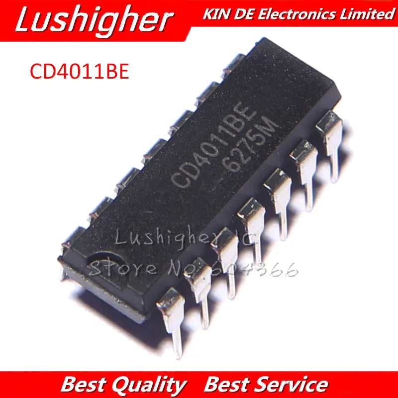 10 шт. CD4011BE DIP14 CD4011 DIP новый оригинальный IC|Интегральные схемы| |