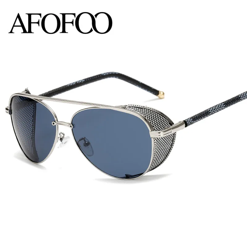 Солнцезащитные очки AFOFOO в стиле стимпанк роскошные брендовые дизайнерские