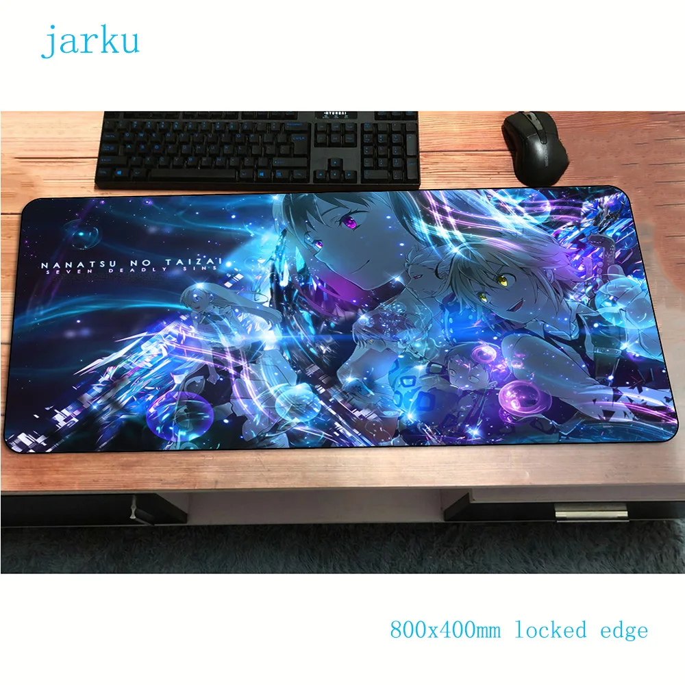 nanatsu no taizai mouse pad 800x400x2mm gaming mousepad anime Beautiful office notbook desk mat gel padmouse games pc gamer mats |