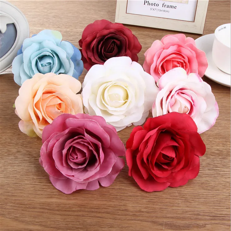 Chenflowers Шелковый цветок пиона голову искусственный DIY свадебный фоне стены