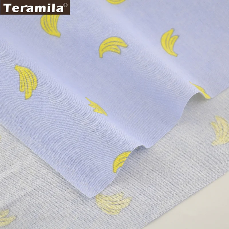 TERAMILA Tablecloth Pillow Purple Bag Curtain Cushion Zakka Cotton Linen Fabric Sewing Material Tiss Bananas Designs | Дом и сад