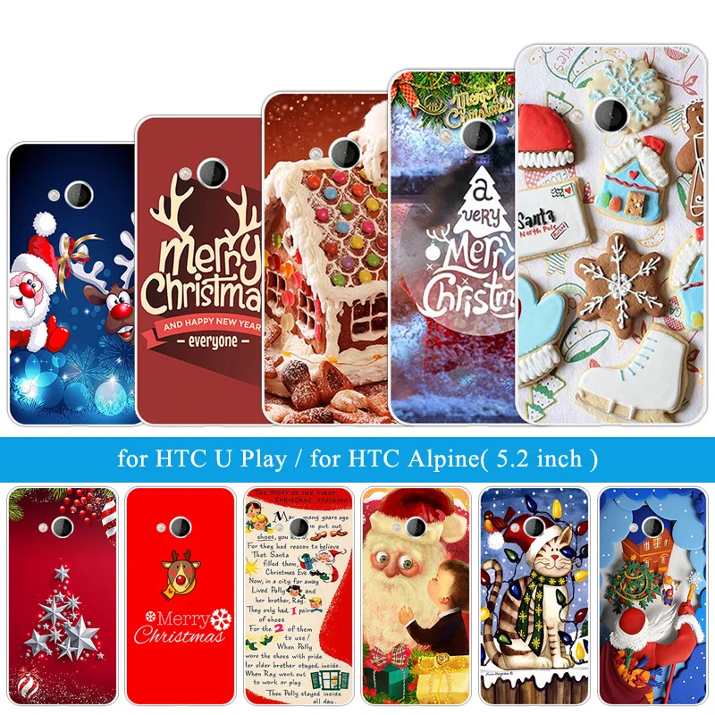 Для HTC U Play Alpine Чехлы 5 2 &quotTPU силиконовый чехол для телефона Fundas Рождественский с