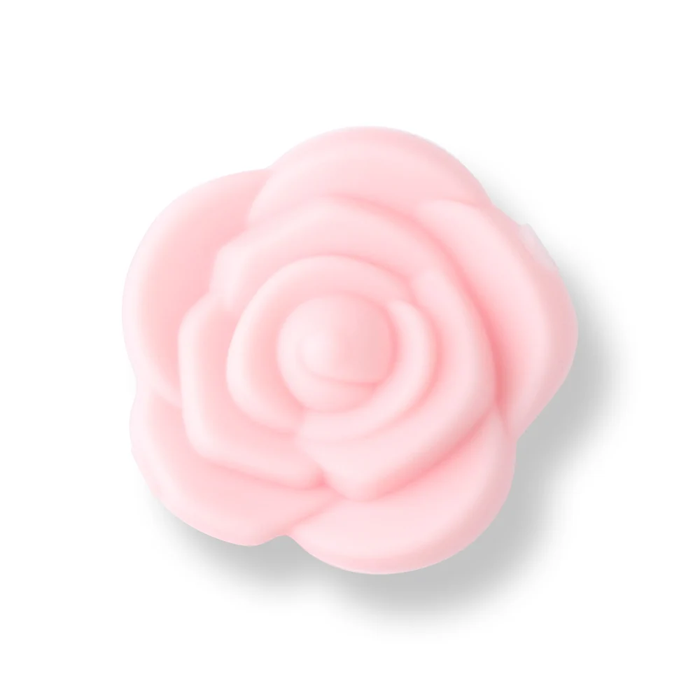 Quartz Pink 10 шт. 20 мм Силиконовые Бусины Мини-Роза детские мягкий силикон бусины пищевой для ожерелья жевательные игрушки Прорезыватель силиконовый без бисфенола А - Цвет: Quartz Pink