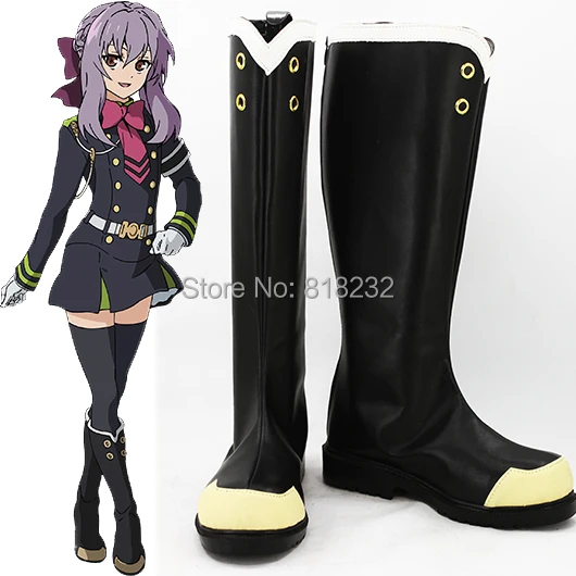

Костюм Аниме Seraph of the end Hiiragi Shinoa, ботинки для косплея, унисекс