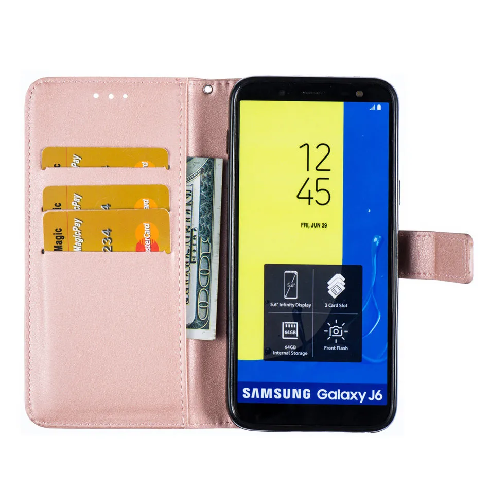 Винтажный чехол для Samsung Galaxy A6 A7 A8 Plus 2018 A3 A5 2017 2016 A10 A20 A30 A40 A50 A70 кожаный чехол-книжка