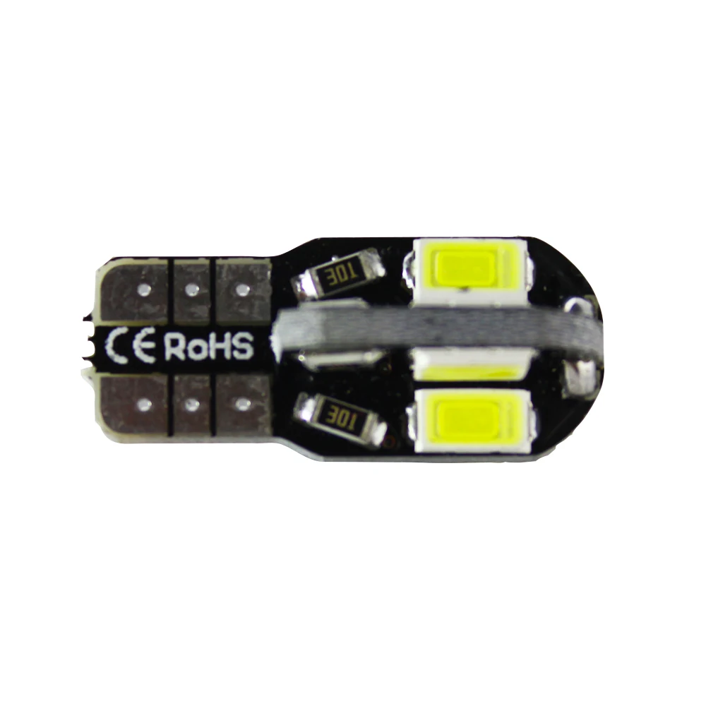 50 шт. белый Can bus без Ошибок T10 W5W 8 светодиодные лампы 5630 SMD для вождения автомобиля