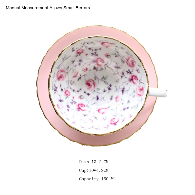 160 мл Креативное милое Керамика костяной фарфор роспись розовое Кофе чашка с