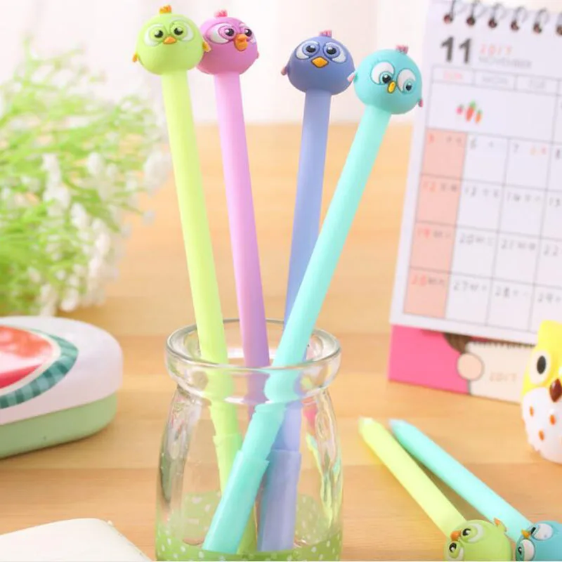 4 шт./лот японская творческая Красивая Милая гелевая ручка в виде птицы/хорошее