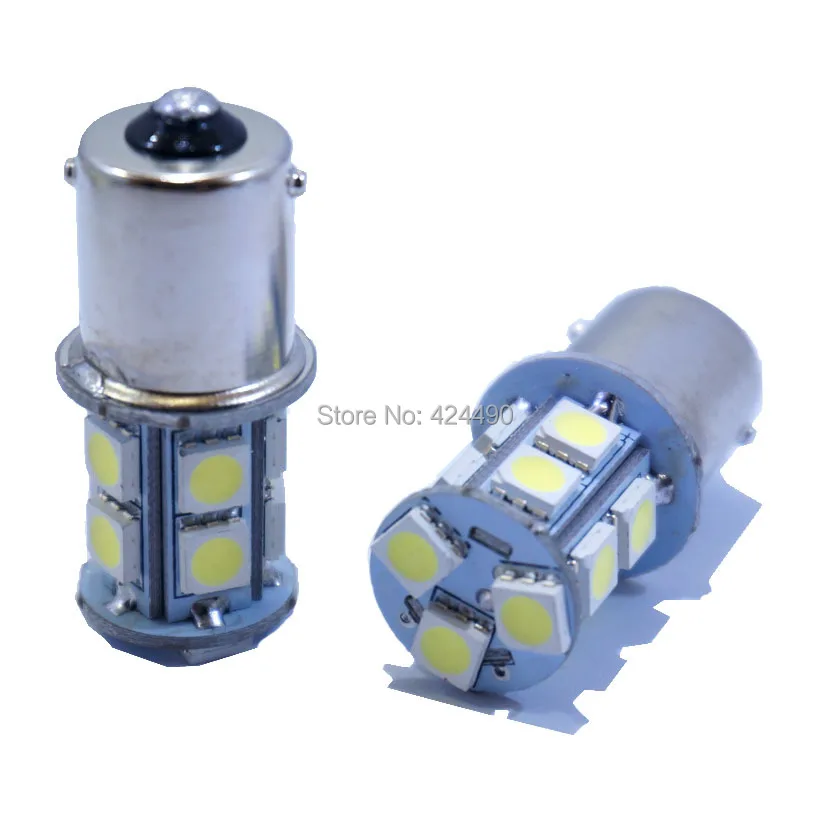 Автомобильный сигнальный фонарь AORUNYEBAO 2 шт. ba15s led 12 В лампа 13SMD 5050 1156 P21W внешнее