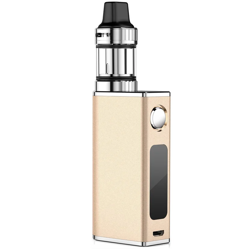 gold JP P8 20-50 Вт регулируемый бокс мод для электронных сигарет комплект бак светодиодный дисплей Vape 1500 мАч электронные сигареты испаритель распылитель - Цвет: gold