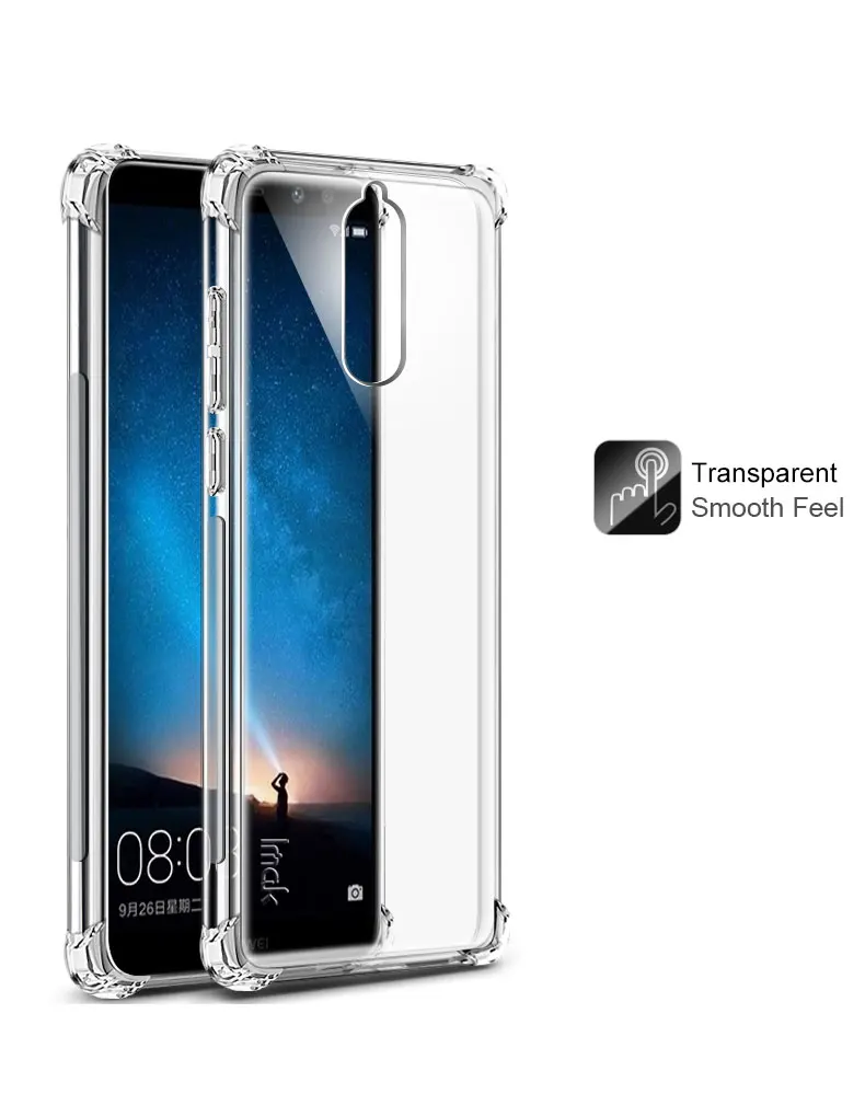 IMAK Защитный противоударный чехол с "воздушной подушкой" для huawei mate 10 Lite Pro прозрачный мягкий ТПУ чехол-накладка для Honor 8X Note 10 V20 P Smart Z