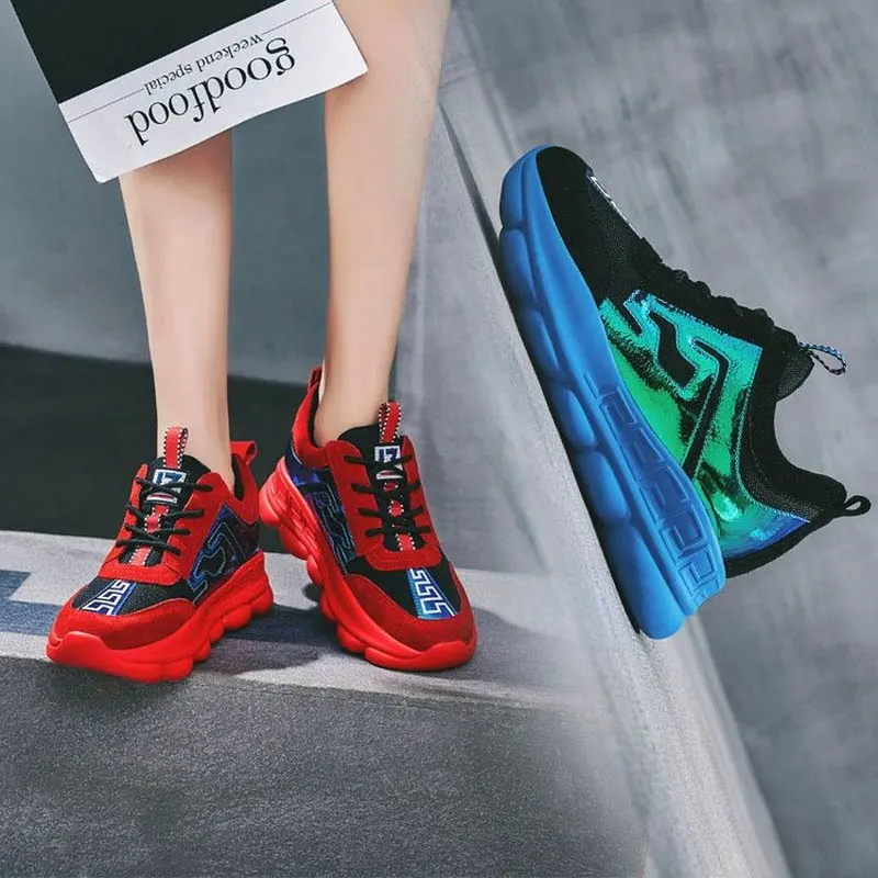 Осенняя женская обувь 2018 г. Новая Корейская версия старой обуви Harajuku colorful harbor wind
